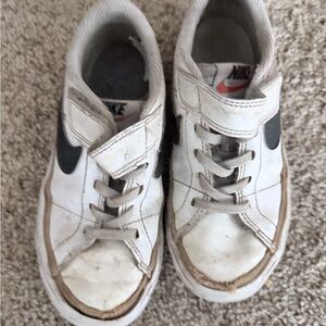 Nike Kids White and Gray Sneakers